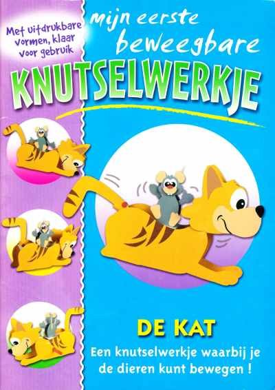 Creatie: Anne Vande Lanoitte - Mijn eerste beweegbare Knutselwerkje, De kat
