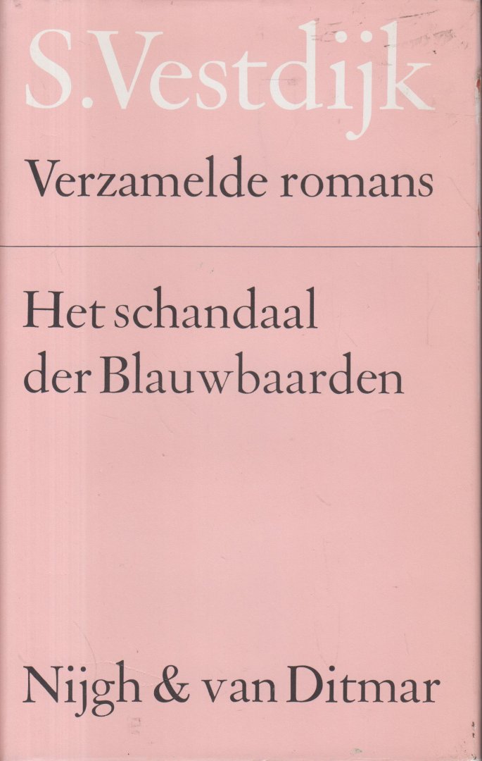 Vestdijk (Harlingen, 17 oktober 1898 - Utrecht, 23 maart 1971), Simon - Het schandaal der blauwbaarden - Een Hollandse romanschrijver, een Italiaanse lector in de geschiedenis en een Amerikaanse historicus ontvluchten een slaapverwekkend congres en beginnen een speurtocht in de geschiedenis van een Italiaans stadje.