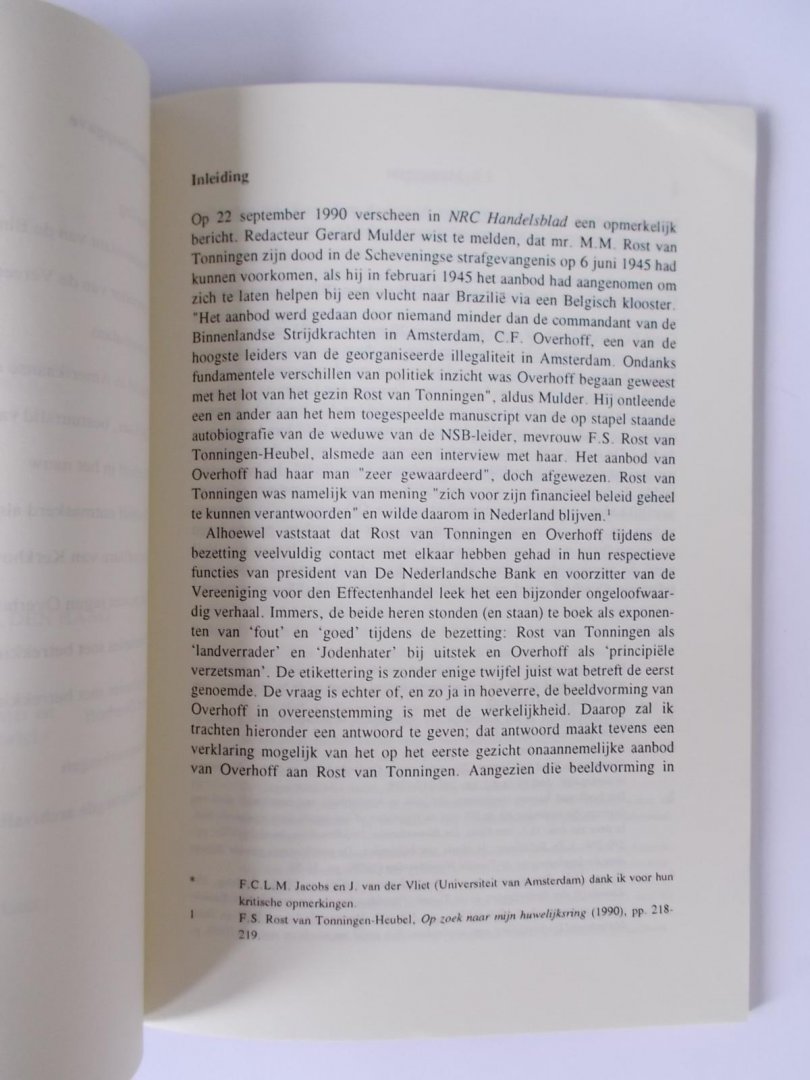 Meihuizen, J.P. - Het criminele verleden van beursvoorzitter en verzetsman Carel F. Overhoff in de doofpot van historici