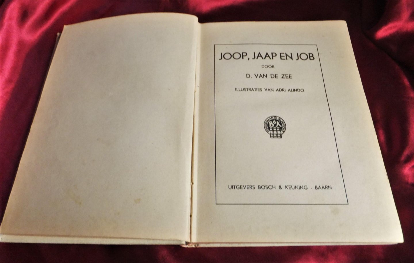 Zee, D. van de - Joop, Jaap en Job [1e druk]