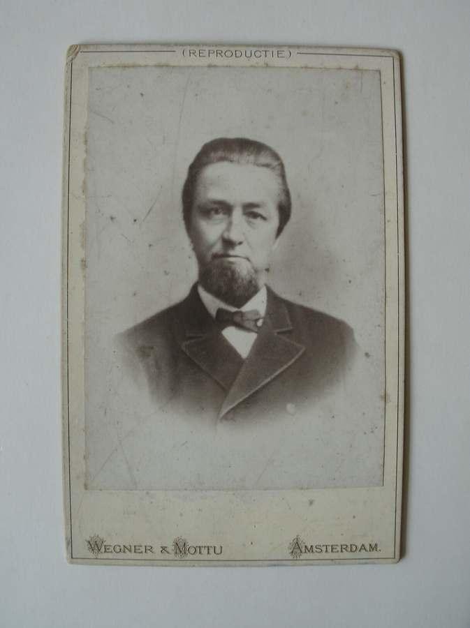 (genealogie. foto. photograph. Zaanstreek). - (van Orden family). Meindert van Orden (1844-1902).