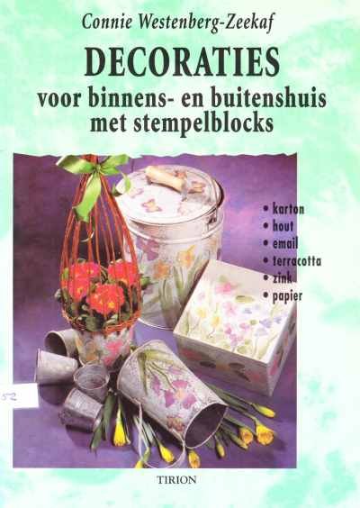 Connie Westenberg-Zeekaf - Decoraties voor binnens- en buitenshuis met stempelblocks