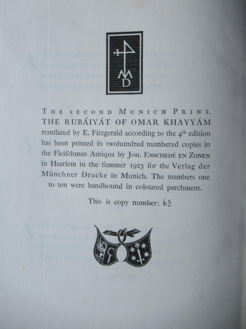 Khayyam, Omar of Naishpur - Rubaiyat