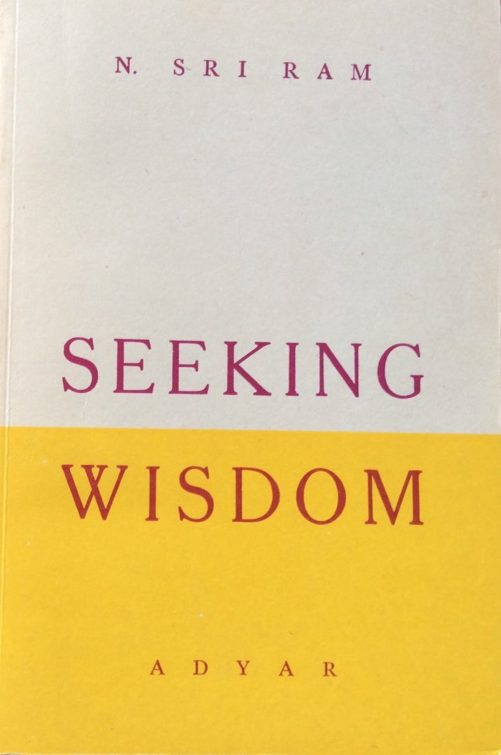 N. Sri Ram - Seeking wisdom