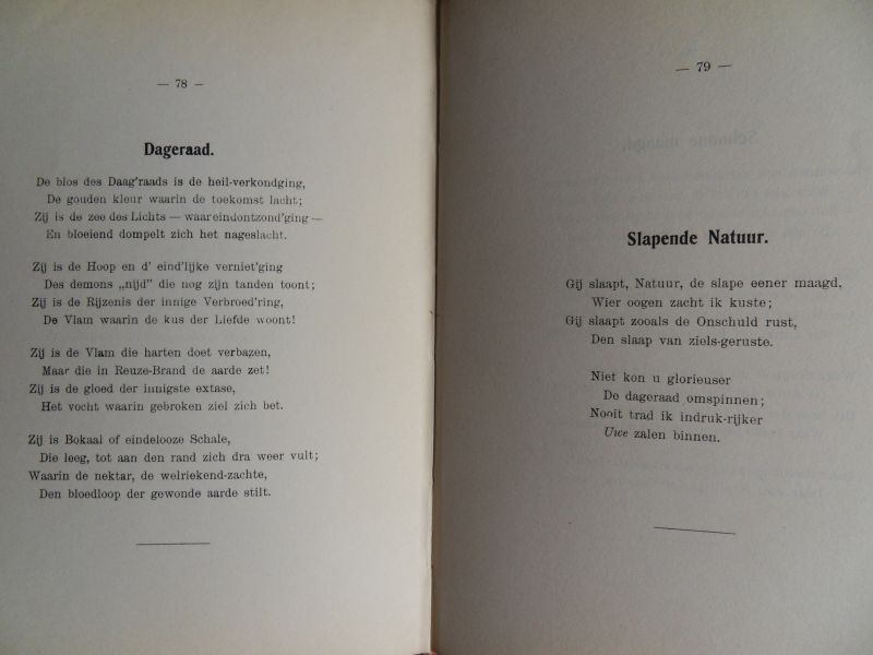 Weide, W. van. - Stille Geluiden. - Gedichten.