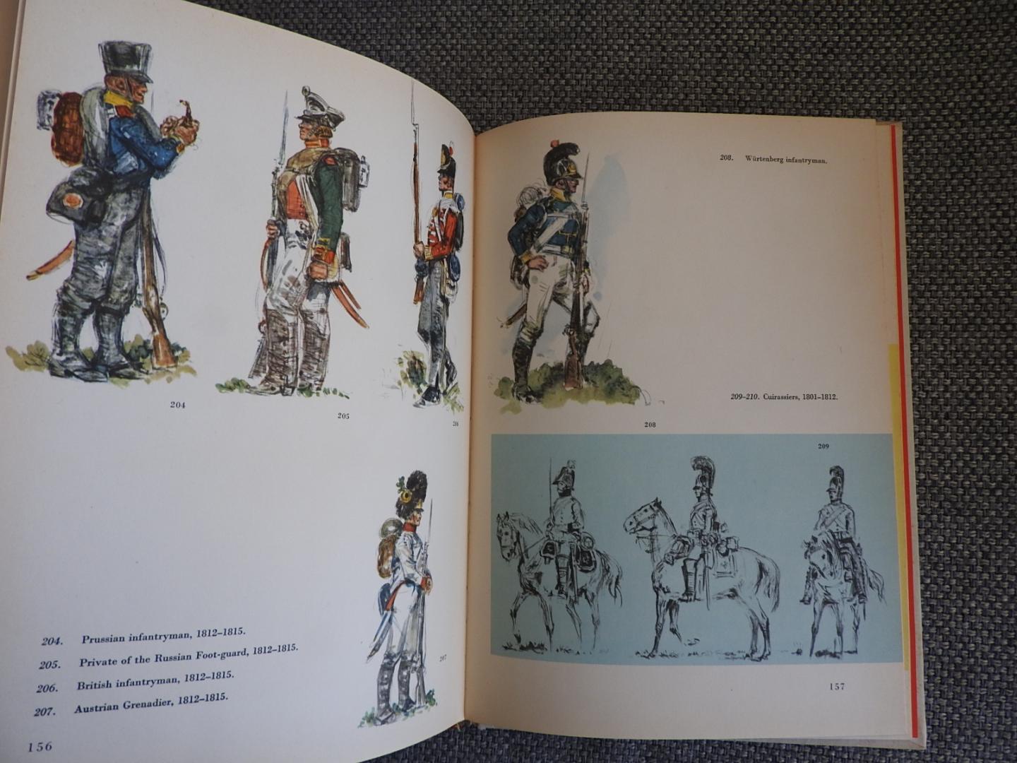 Toman, Karel - A Book of Military Uniforms and Weapons. An illustrated survey of military dress, arms and practice through the ages