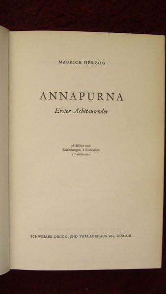 Herzog, Maurice - Annapurna : Erster Achttausender