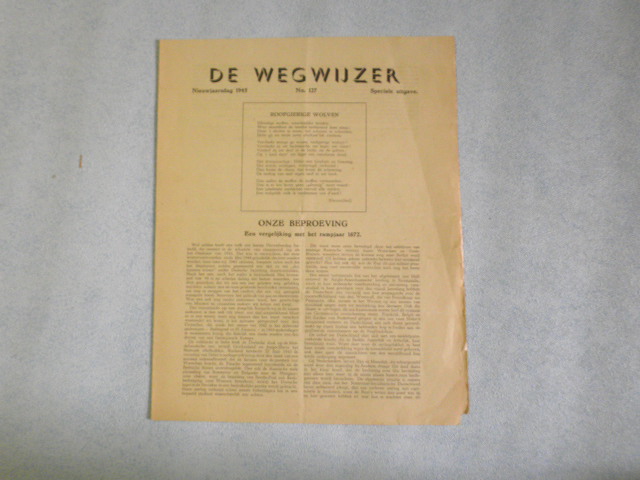  - DE WEGWIJZER  Nieuwjaarsdag 1945 no 127 Speciale uitgave