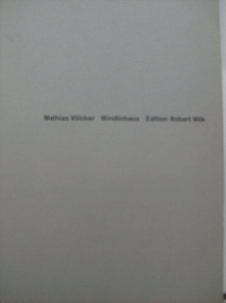 Wilk, Paul Robert - Mathias Vòlcker.    - windlinhaus