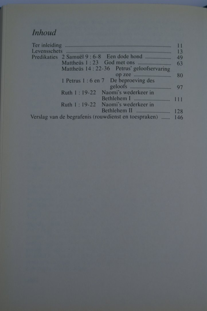 Wisse, ds. C. predikant v.d. Geref. Gemeente - Geleid door Zijn raad. Levensbeschrijving + 6 preken ds. Wisse + verslag begrafenis