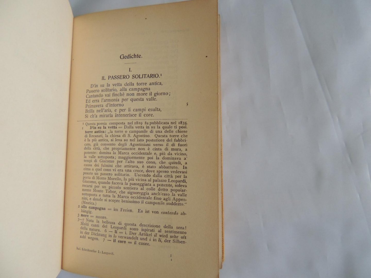 Giacomo Leopardi; Pia Di Mayo-Gelati - Giacomo Leopardi : Auswahl aus den Gedichten, Prosaschriften und Briefen nebst erklärenden Anmerkungen und einem Wörterverzeichnis