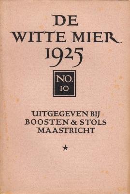 GRESHOFF, Jan - De Witte Mier. Maandschrift voor de vrienden van Boek en Prent onder leiding van J. Greshoff.