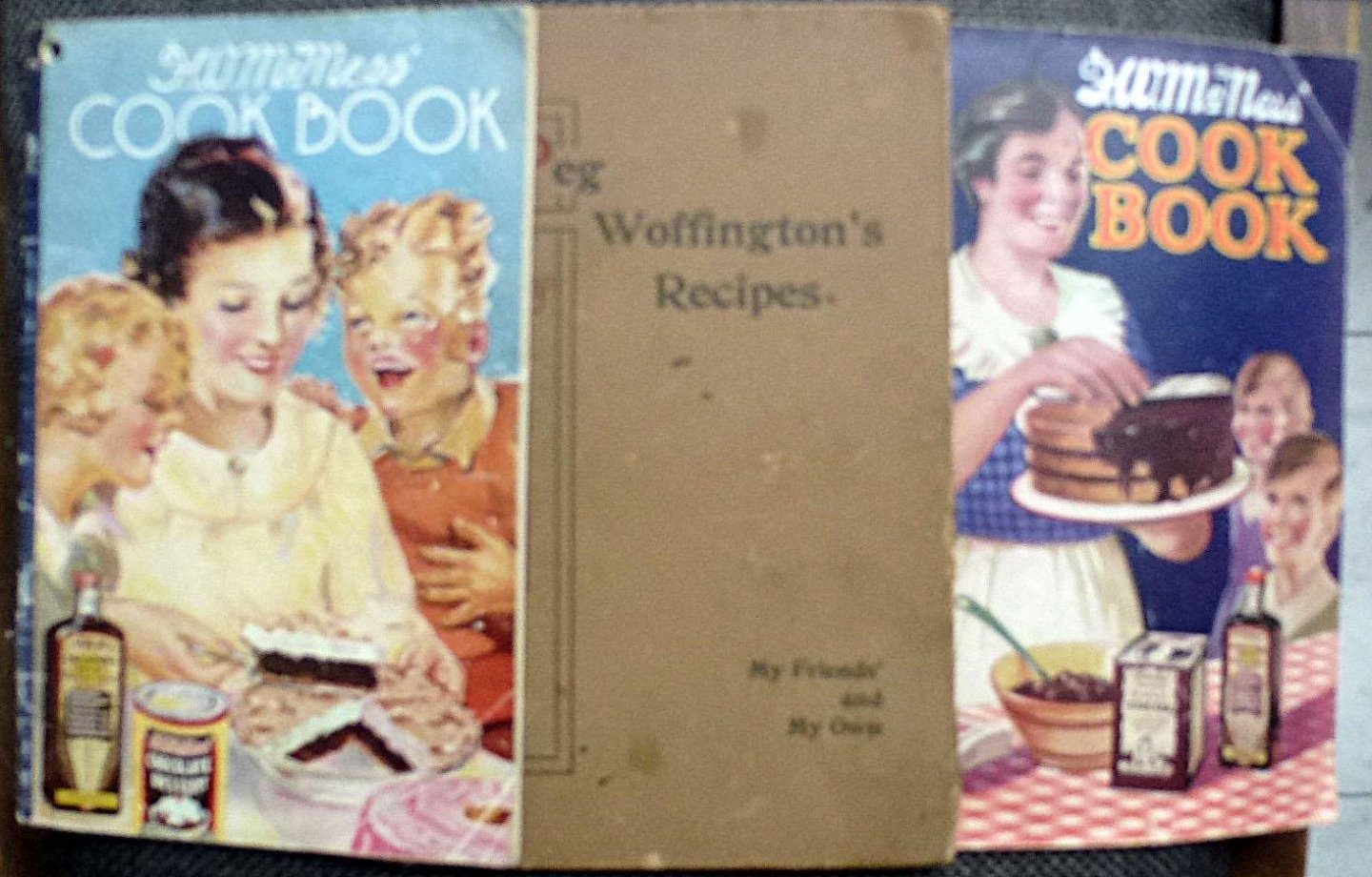 F.W. McNess Cook Book (2x) and Peg Woffington's Recipes. - F.W. McNess Cook Book (2x) and Peg Woffington's Recipes.