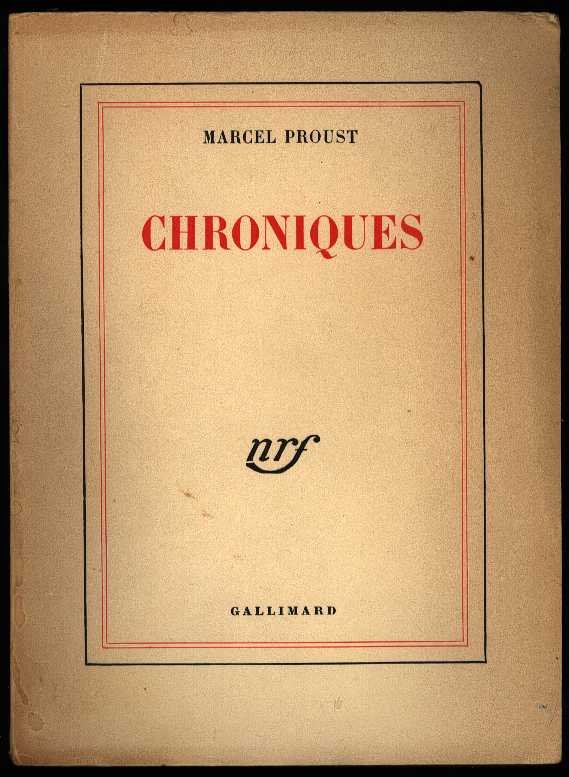 Proust, Marcel - Chroniques