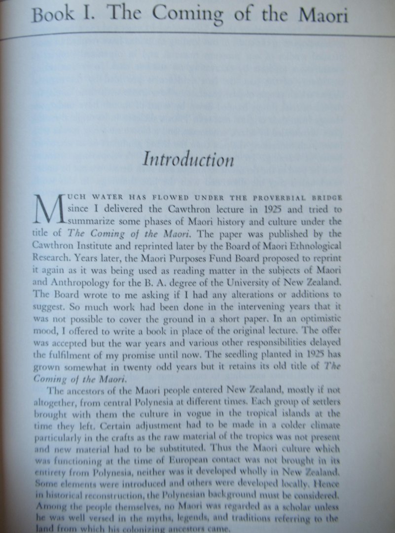 Te Rangi Hiroa - Buck, Peter - The coming of the Maori