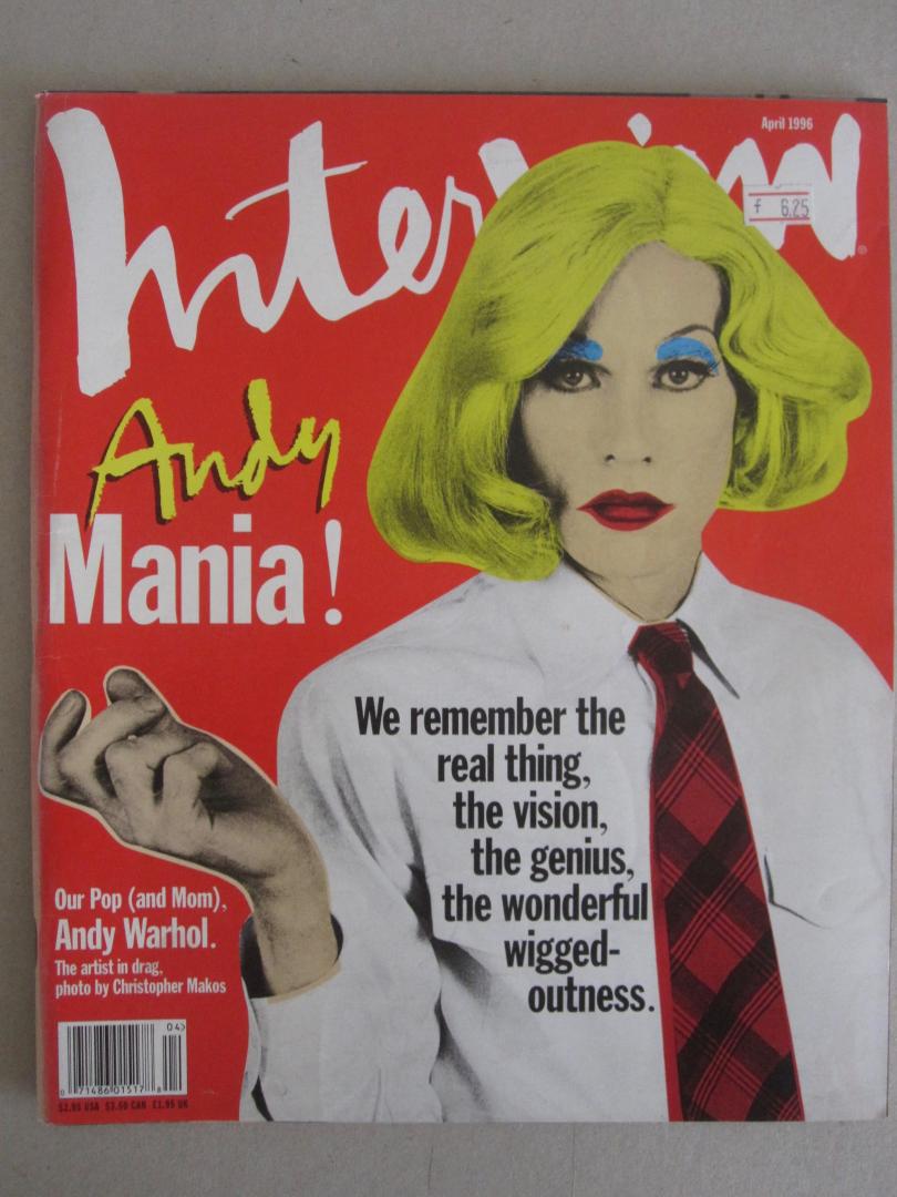 Andy Warkol (cover) / Christopher Makos (photography) - Andy Warhol's Interview April 1996