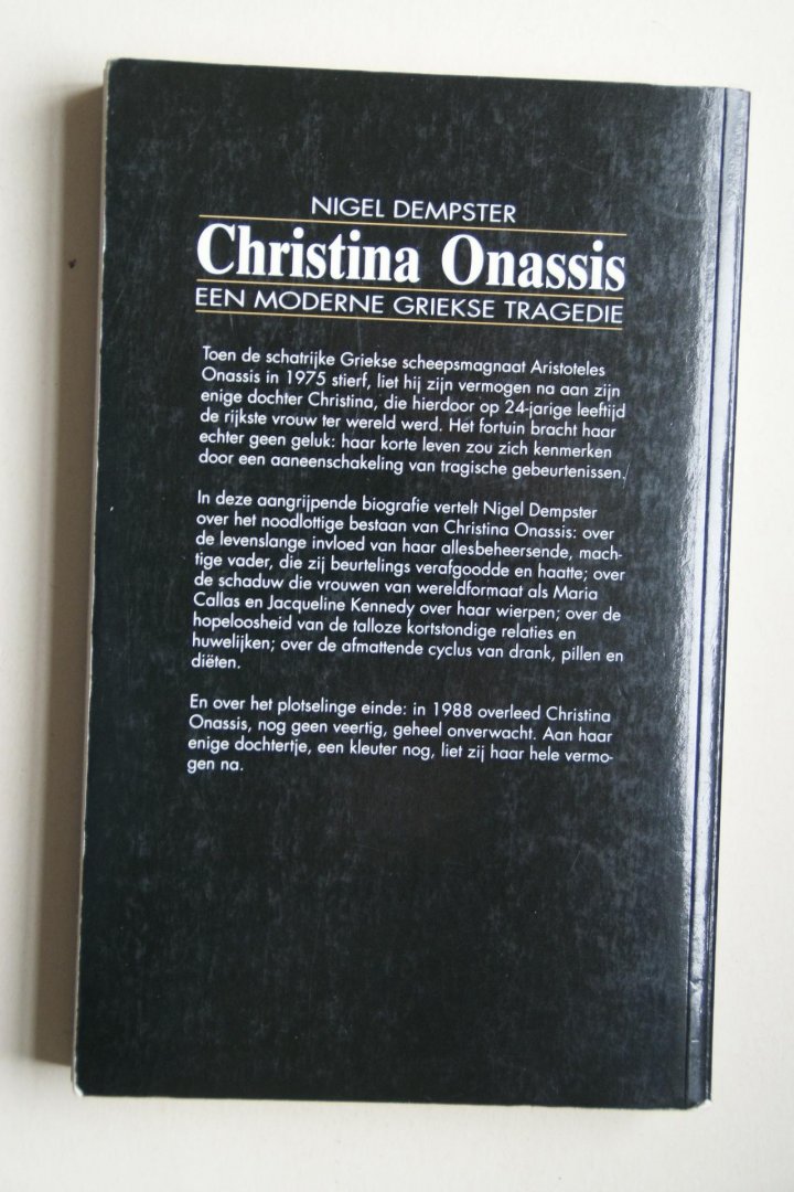 Dempster, Nigel - Christina Onassis  een moderne Griekse tragedie