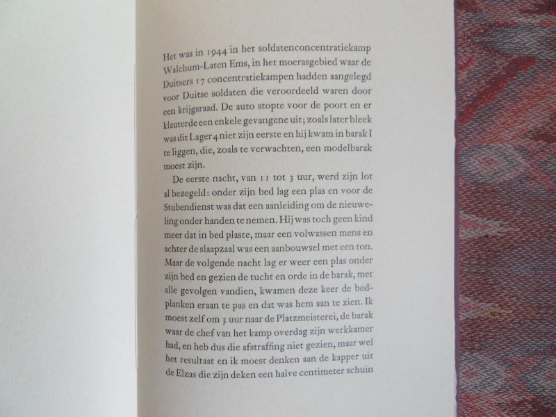 Salden, Helmut. - De Plasser.  [Genummerd ex. 5 / 100 ].