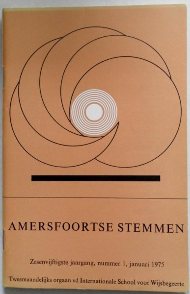 Bleeker C J,  Balk-Smit Duyzenkunst F, e.a. - Amersfoortse Stemmen waarin opgenomen mens en kosmos Tweemaandelijks orgaan van de Internationale School voor Wijsbegeerte 56e jaargang num 1 1975