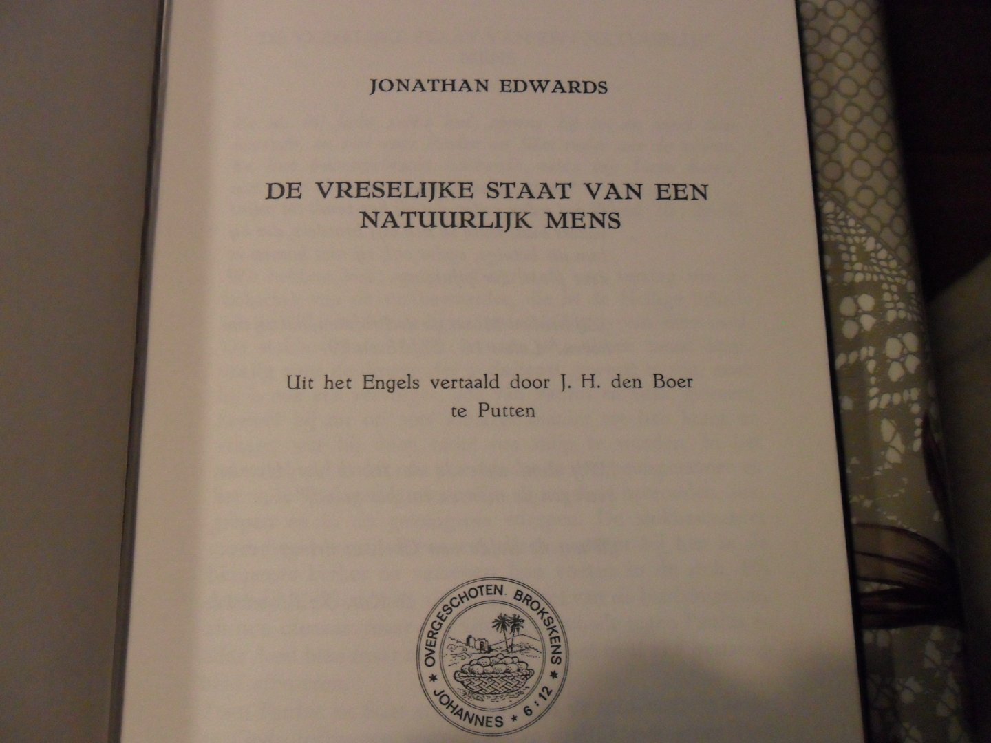 Edwards Jonathan - De vreselijke staat van een natuurlijk mens