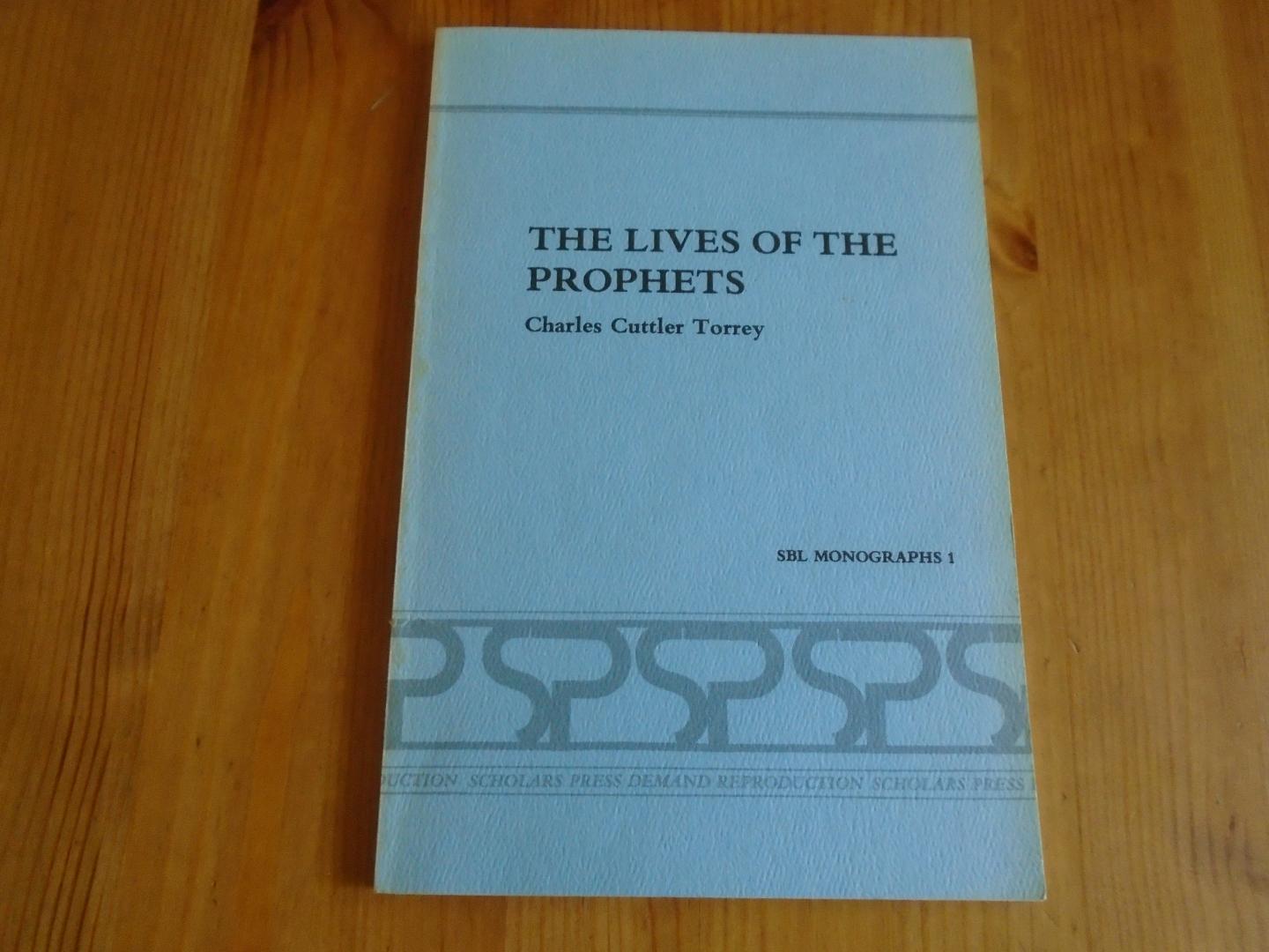 Torrey, Charles Cuttler - The Lives of the Prophets. Greek Text and Translation