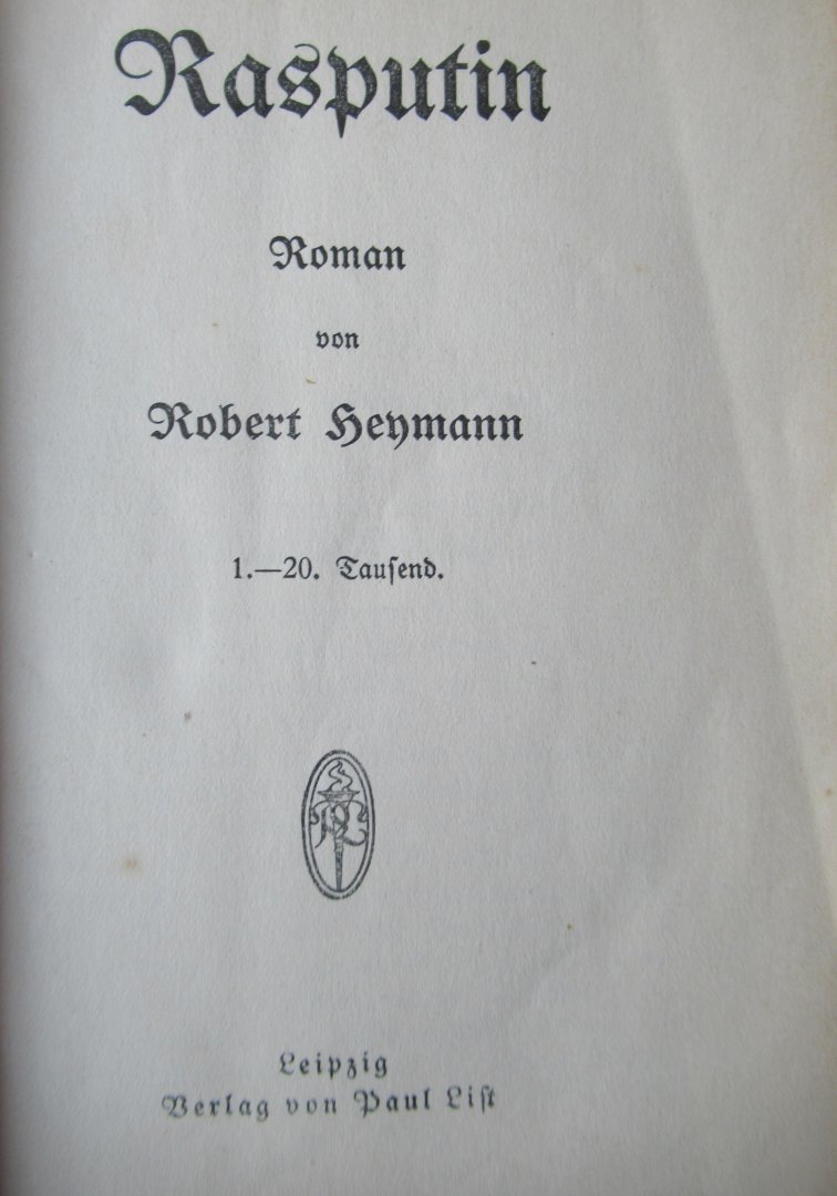 Lehmann, Robert - Rasputin