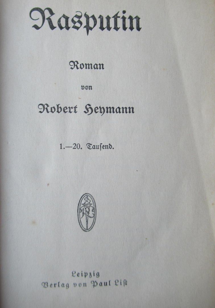 Lehmann, Robert - Rasputin