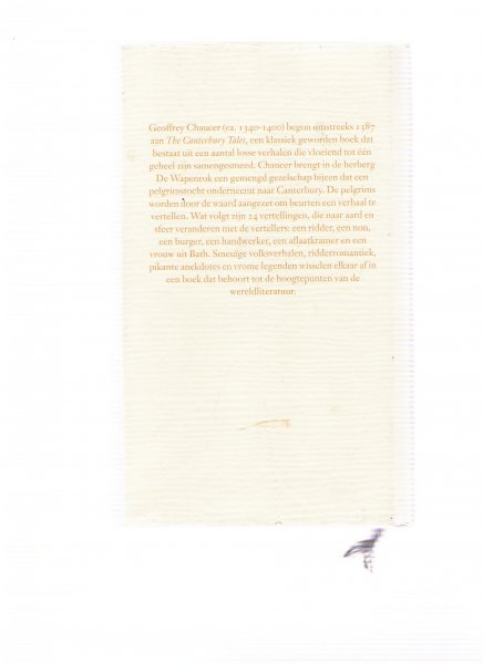 chaucer, geoffrey - de vertellingen van de pelgrims naar kantelberg