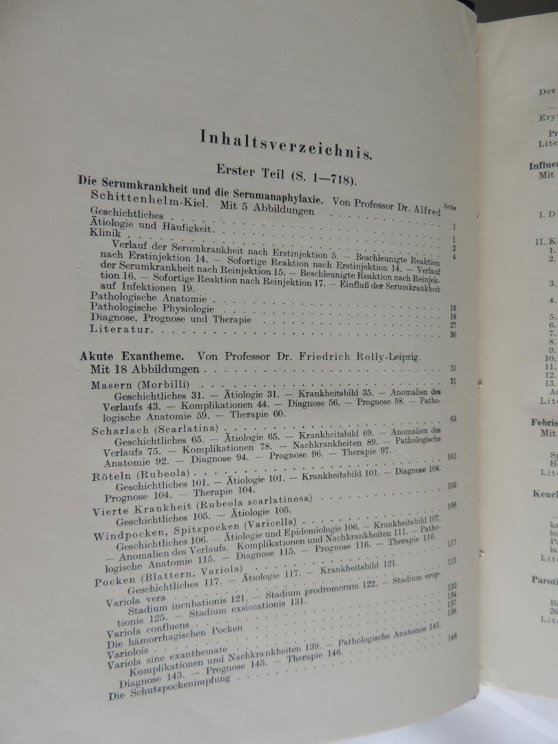 Mohr, Staehelin, Bingold, Chagas, Doerr - Handbuch der inneren Medizin - infektionskrankheiten I