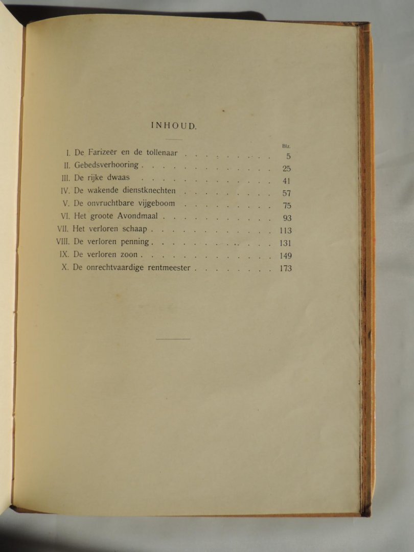 Knap, JJ - Schriftoverdenkingen bij - Teekeningen van Eugène Burnand, - Gelijkenissen des Heeren - DEEL 1 DEEL 2 DEEL 3 . COMPLETE SERIE