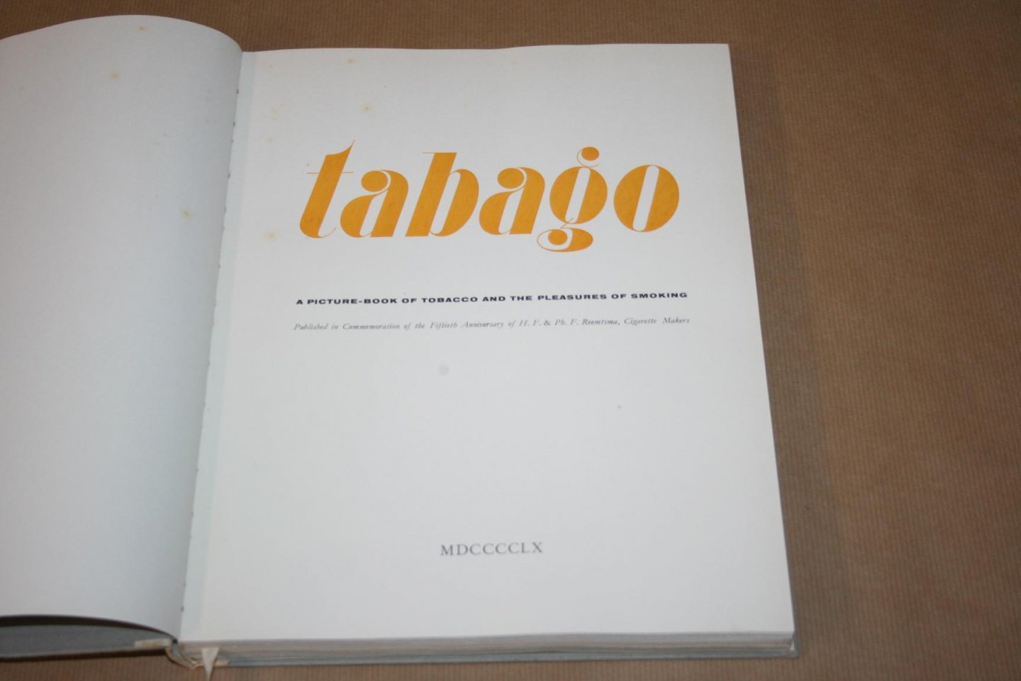  - Tabago   A picture book of tobacco and the pleasures of smoking