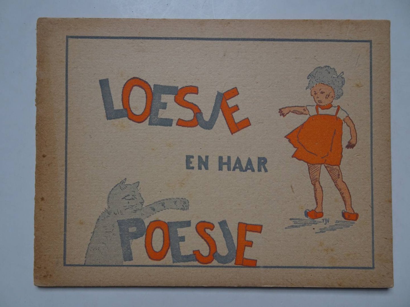 N.n.. - Loesje en haar poesje.