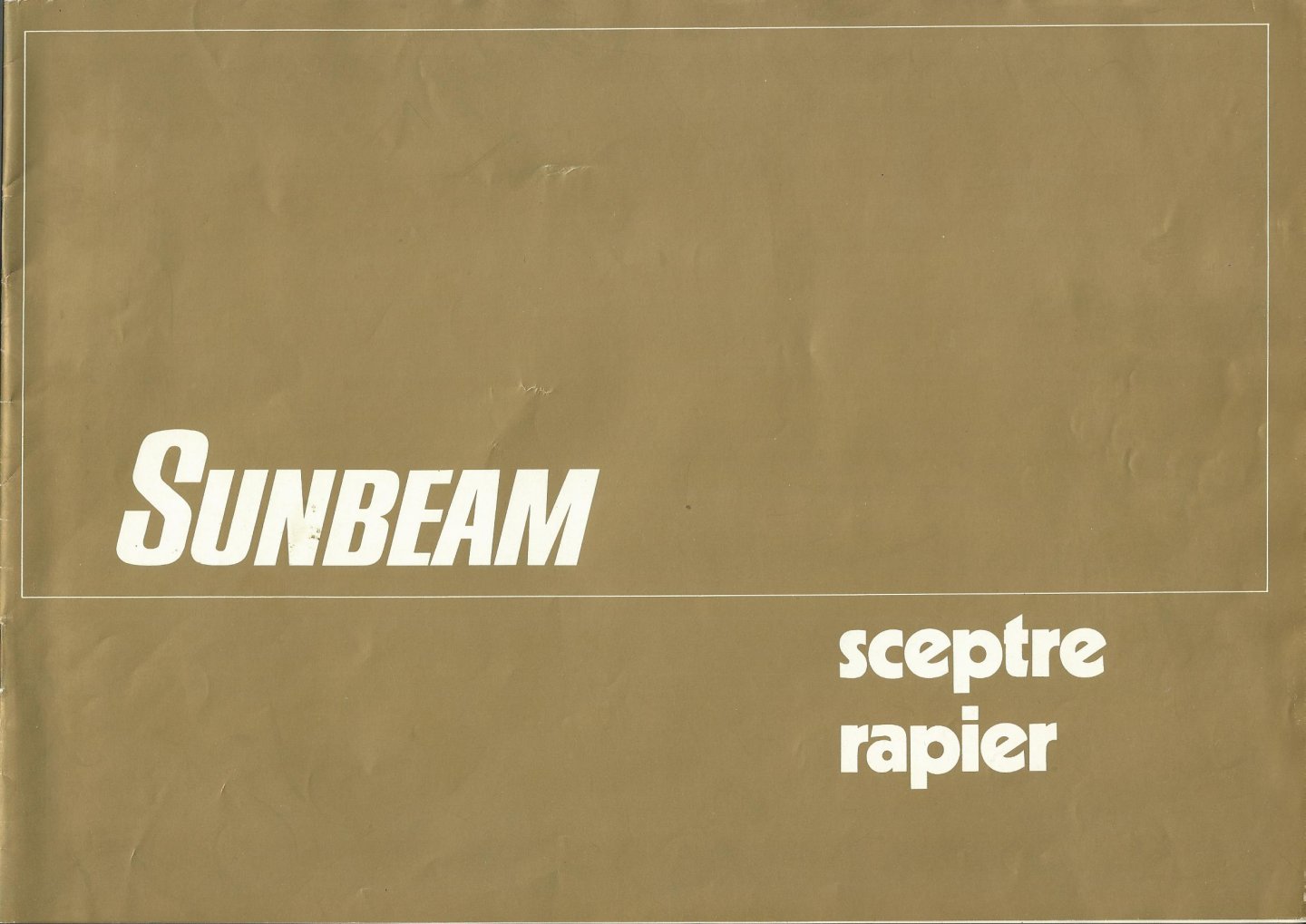 Anoniem - Sunbeam Sceptre Rapier