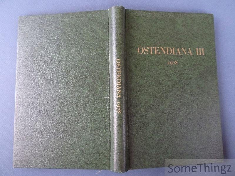 N/A. - Ostendiana III, 1978. Jaarboek van de Vlaamse Vereniging voor Familiekunde Afdeling Oostende-Kuststreek.