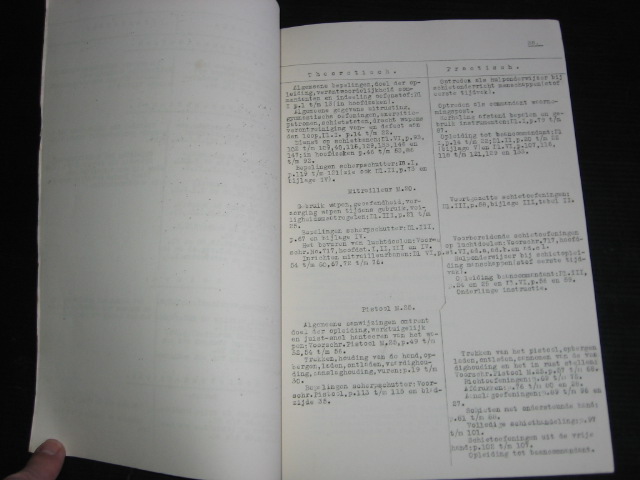  - Leerplan en Programma van Studien voor de School voor Reserve-Officieren der Infanterie, deel II