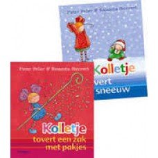 Feller, Pieter met ill. van Natascha Stenvert - Kolletje tovert een zak met pakjes / tovert sneeuw (omkeerboek)