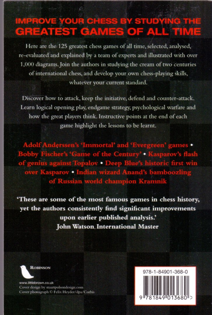 Burgess, Graham , J.Nunn & J.Emms (ds 1254) - The Mammoth Book of World's Greatest chess games.