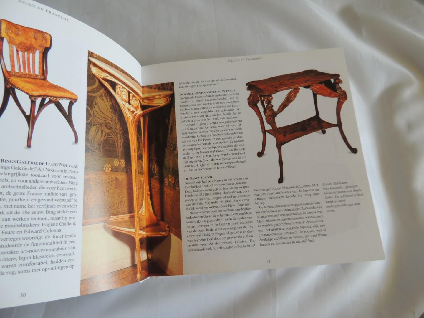 Roode, Carla de (red. vertaling) Palm - Art Nouveau / Toegepaste kunst bij uitstek met extravagante gewelfde vormen en vloeiende contouren