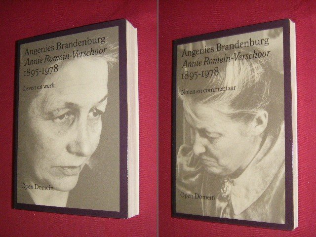 Angenies Brandenburg - Annie Romein-Verschoor 1895-1978, Leven en Werk - Noten en Commentaar [Open Domein, Set van 2 boeken]