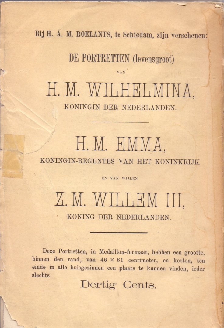 Roelants H.A.M. (ds1266) - Het leven van Z.M. Koning Willem III , zijne regeering en zijn tijd