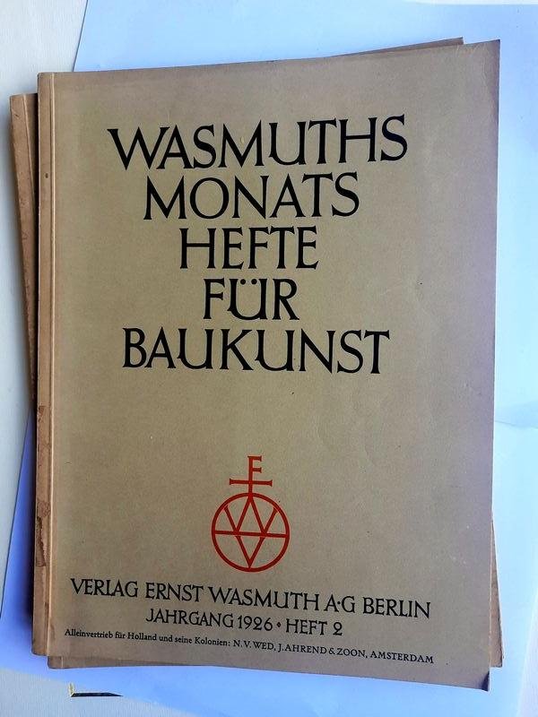 redactie - Wasmuths Monatshefte für Baukunst 1926