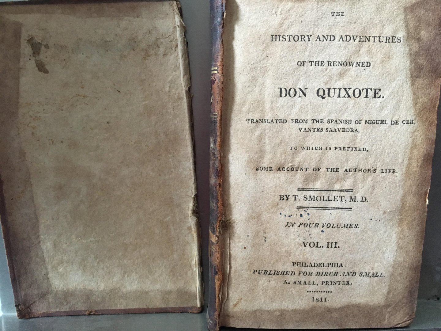 William Paterson, Tes Saavedra, Smollet - History And adventures of the reowned Don Quixote, Translated from the Spanish of Miguel de Cervantes Saavedra