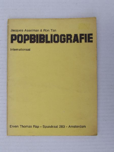 Asselman, Jacques & Ron Tan - Popbibliografie  Internationaal