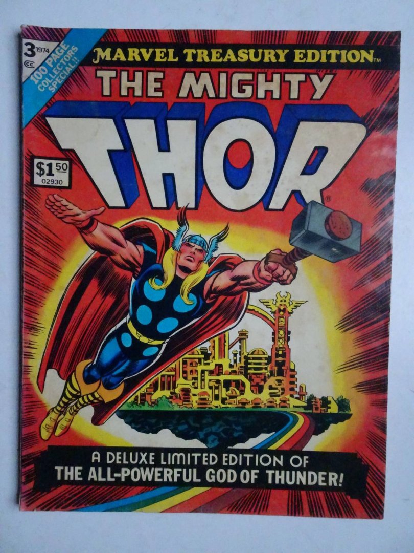 Lee, Stan & Jack Kirby. - The Mighty Thor. A deluxe limited edition of the all-powerful God of Thunder. Vol. 1, no. 3, 1974.