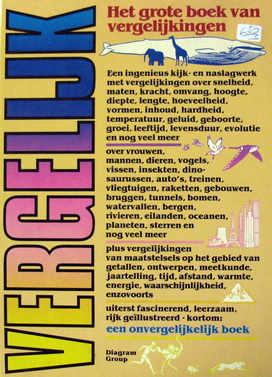 Diagram Group - Het grote boek van vergelijkingen | van afstand, afmeting, oppervlakte, volume, massa, gewicht, dichtheid, energie, temperatuur, tijd, snelheid en getallen over de hele wereld