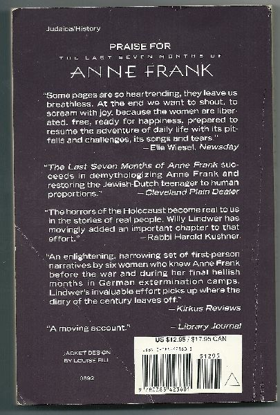 Lindwer, Willy - The last seven months Anne Frank