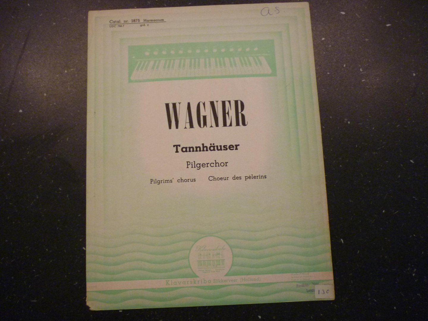 Wagner; R. - Tannhauser Pilgerchor  /  Klavarskribo