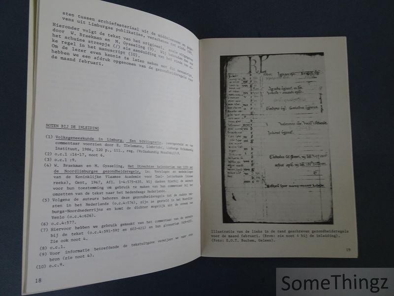 Mezger, W. / Tielemans, E. / Thewissen, H. - Volkskundig boeket : uitgave bij gelegenheid van de officiële openstelling van Kasteel Limbricht op 14 december 1986.