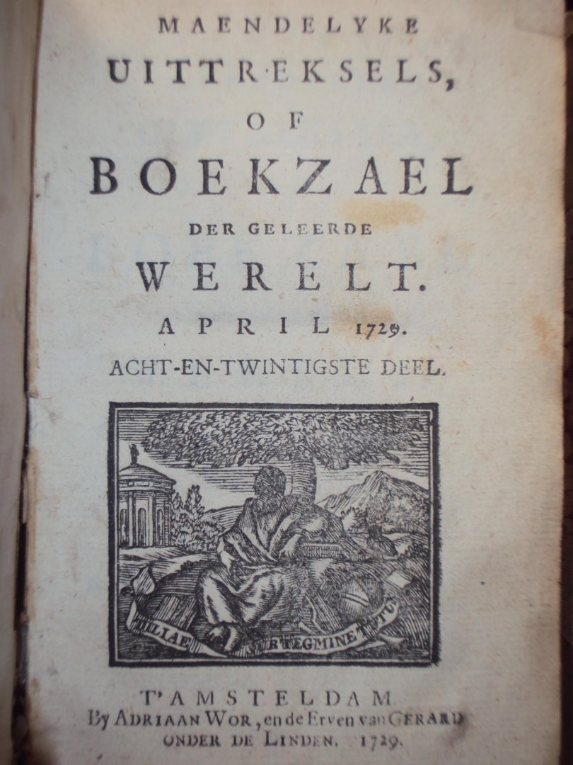  - Maendelyke uittreksels of boekzael der geleerde werelt