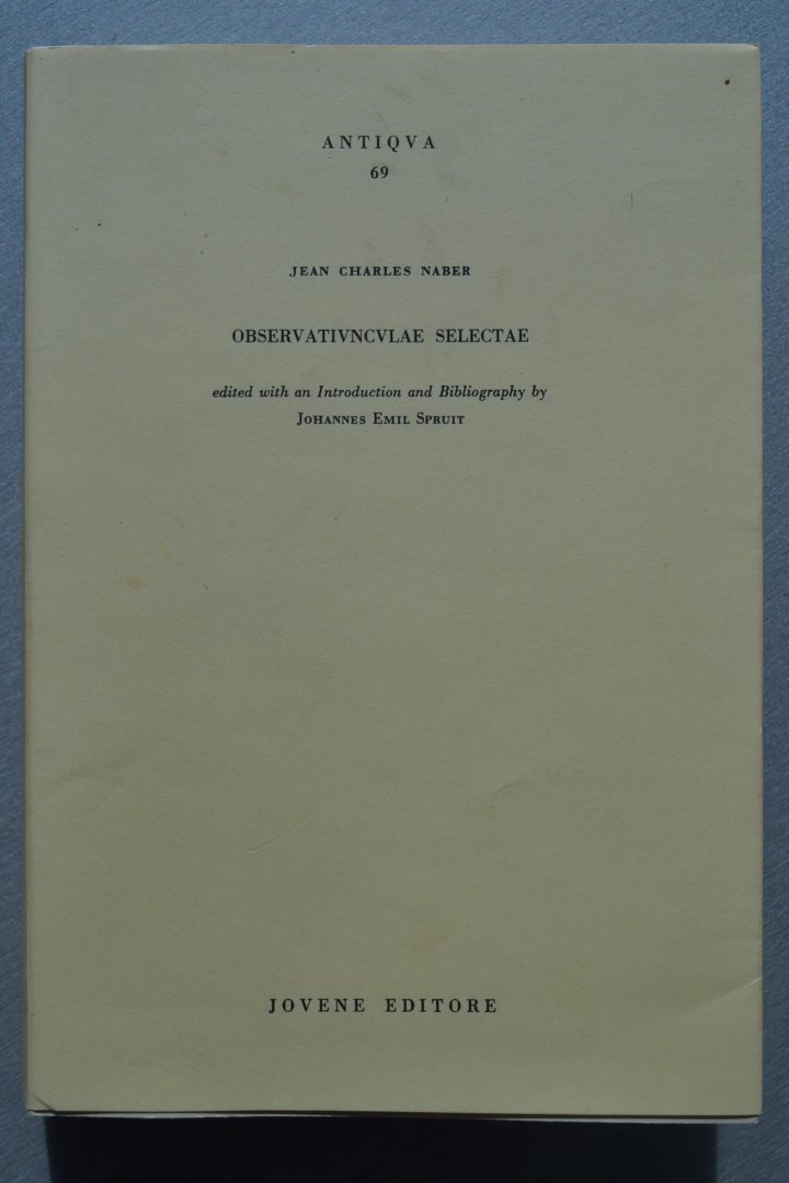 Naber, Jean Charles (1858-1950) - Observatiunculae selectae